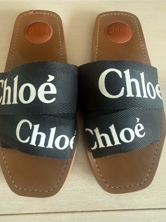 Chloe Shoes - Chloé Woody Black Slide Sandals